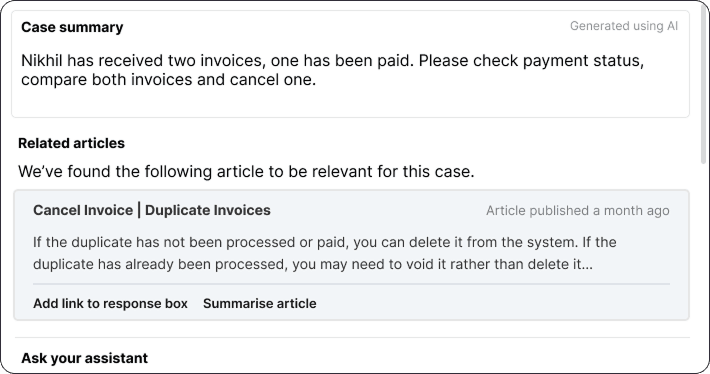 Summaries screenshot